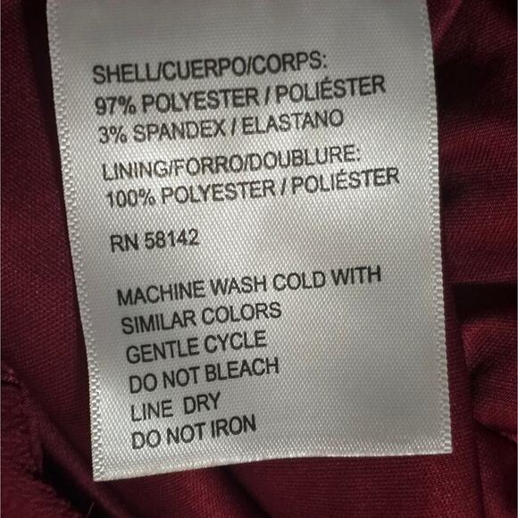 London Times Women's Pleat Neck Rhododendron Wide Leg Jumpsuit Plus Size 22W New - Picture 12 of 13